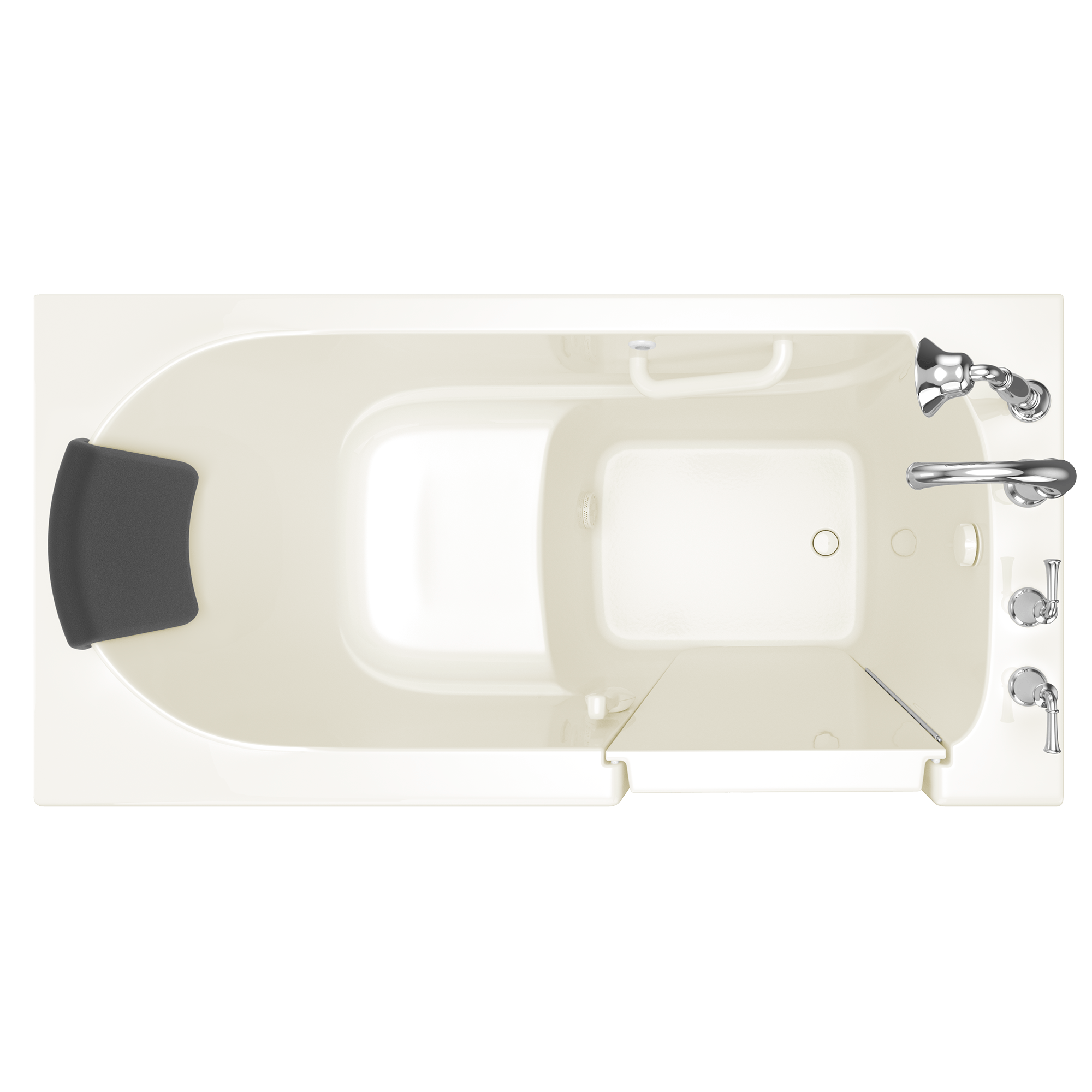 Gelcoat Premium Series 60x30 Inch Soaking Walk-In Bathtub - Right Hand Door and Drain
